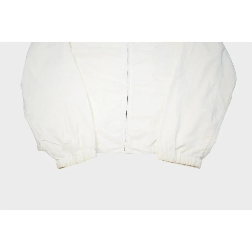 Vintage Polo Ralph Lauren Jacket Mens Large White Golf Bomber Chin Strap USA